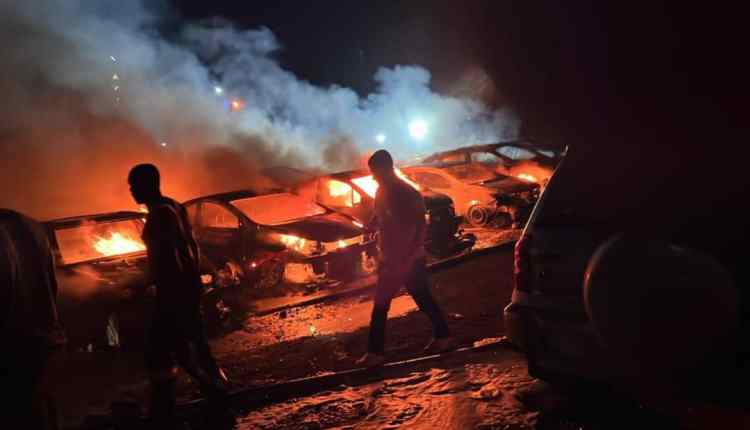 Togo: un incendie ravage des véhicules au port autonome de Lomé