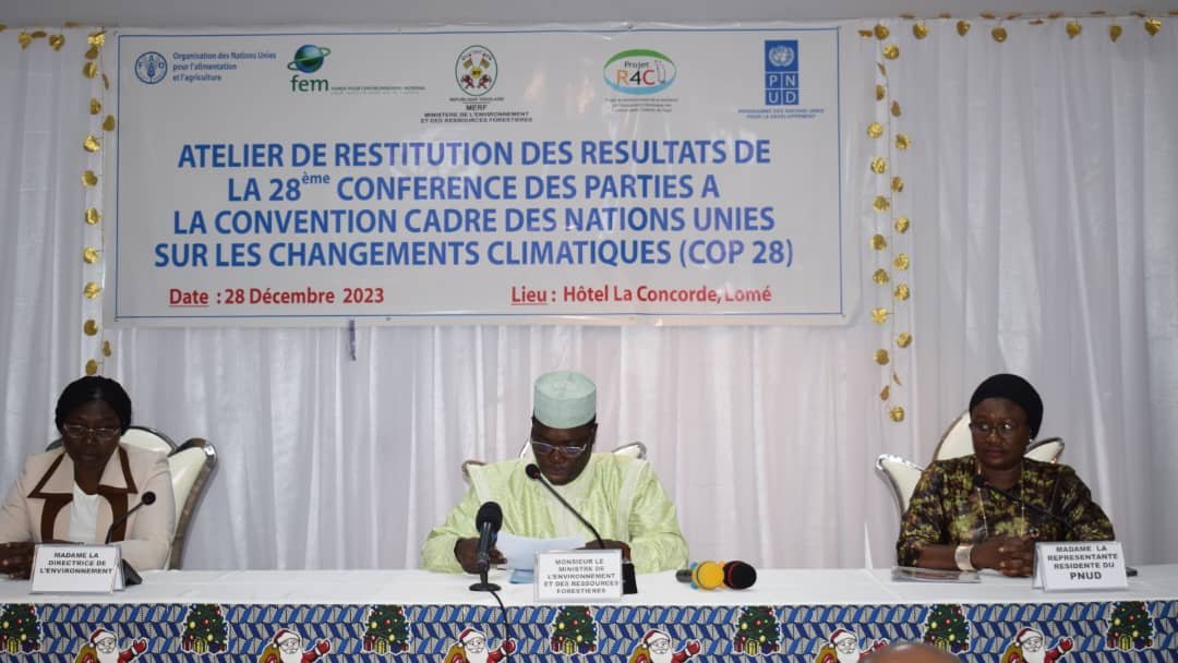 Le Togo, acteur éclairé, valorise ses actions climatiques Post-Dubaï