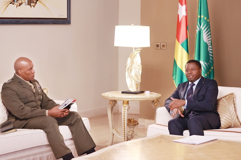 Le président togolais, Faure Essozimna Gnassingbé a reçu ce matin le général Michael Langley, commandant de l’AFRICOM