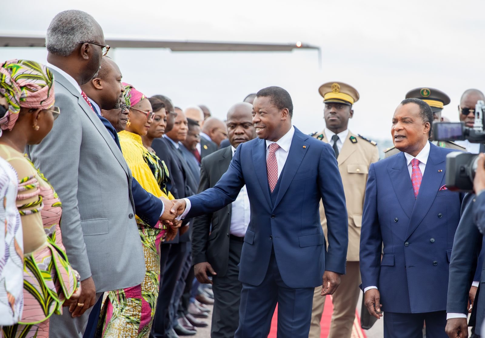 le président togolais, Faure Essozimna Gnassingbé, a franchi les frontières nationales pour une visite au Congo le mardi 13 février 2024.