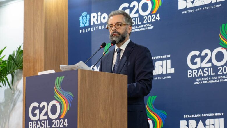 L'ambassadeur Mauricio Lyrio, a ouvert ce mercredi à Rio de Janeiro la réunion des ministres des Affaires étrangères du G20,