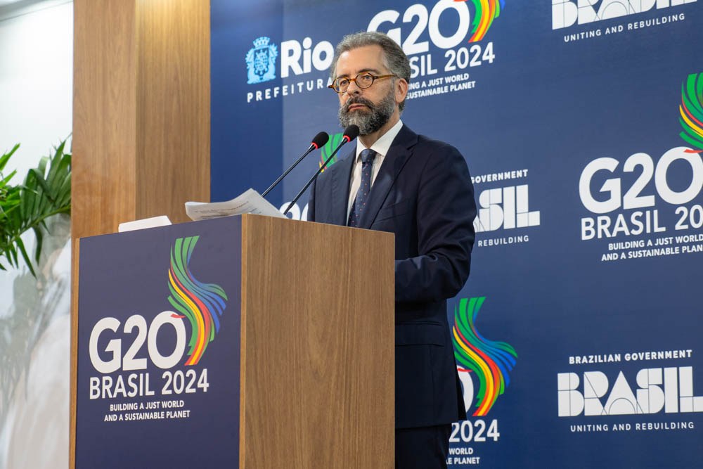 L'ambassadeur Mauricio Lyrio, a ouvert ce mercredi à Rio de Janeiro la réunion des ministres des Affaires étrangères du G20,
