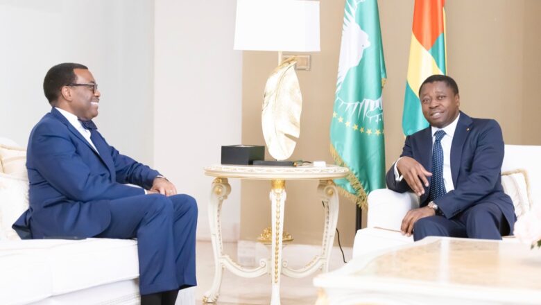 Le président togolais Faure Essozimna Gnassingbé a reçu le 27 février 2024 à Lomé le Dr Akinwumi Adesina, président du Groupe de la BAD