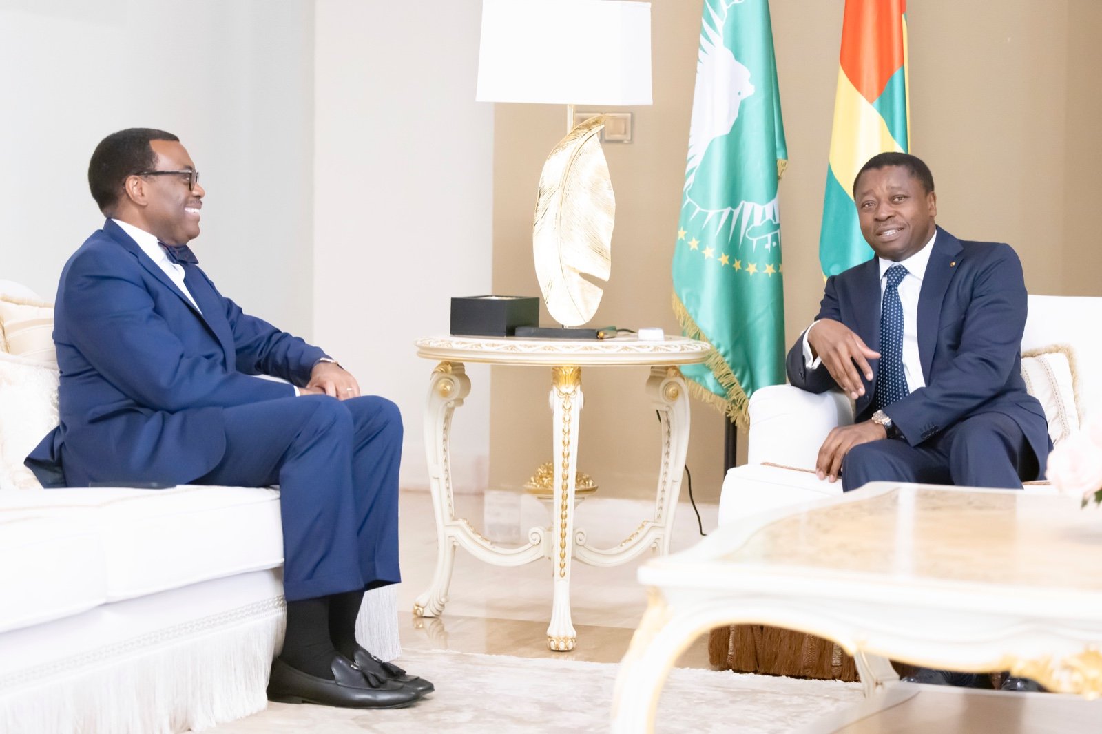 Le président togolais Faure Essozimna Gnassingbé a reçu le 27 février 2024 à Lomé le Dr Akinwumi Adesina, président du Groupe de la BAD
