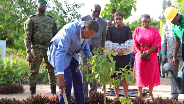 Le Président Faure Essozimna Gnassingbé a honoré la préfecture des Lacs de sa présence inopinée et a planté un baobab.