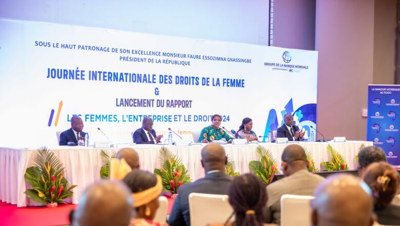La Banque Mondiale a salué le Togo pour ses progrès remarquables en matière d’égalité des sexes, ce vendredi 8Mars 2024