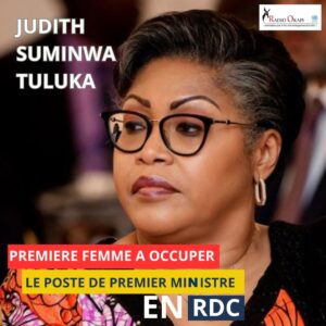 Judith Suminwa Tuluka marque l'histoire en devenant la première femme nommée Chef du Gouvernement de la RDC,