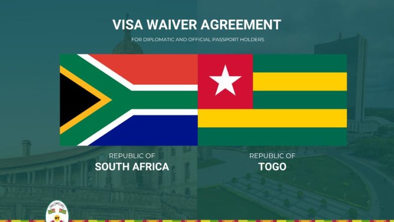 Le Togo et l'Afrique du Sud signent un accord d'exemption de visa historique, favorisant la coopération et les échanges entre les deux pays