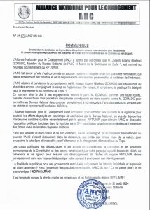 Koamy Gomado, le maire de Golfe 1 et récemment nommé ministre de l'Aménagement et du Développement du Territoire, 