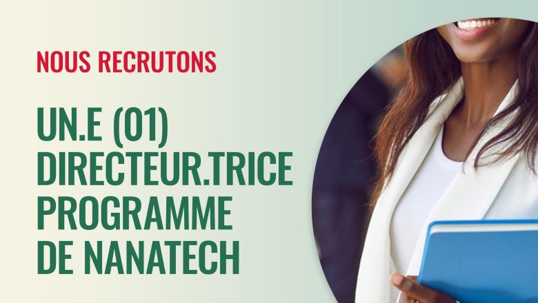 NanaTech, soutenu par le MENTD, cherche un Directeur de Programme pour piloter des initiatives innovantes dans le secteur numérique