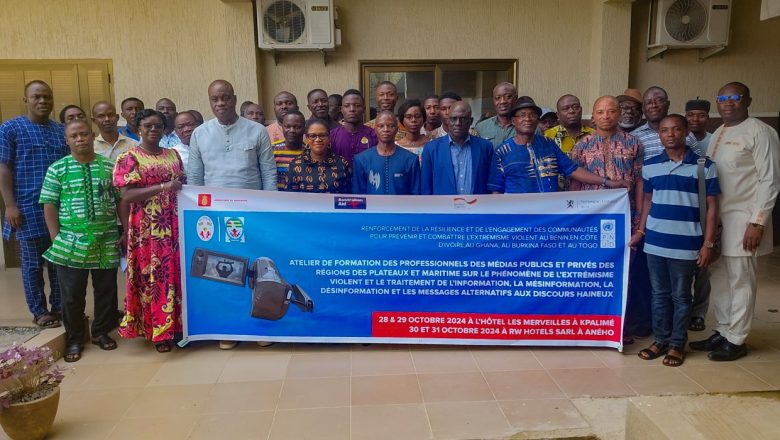 Le Togo, le PNUD et CIPLEV forment ses journalistes à lutter contre la désinformation et à promouvoir un discours de paix.