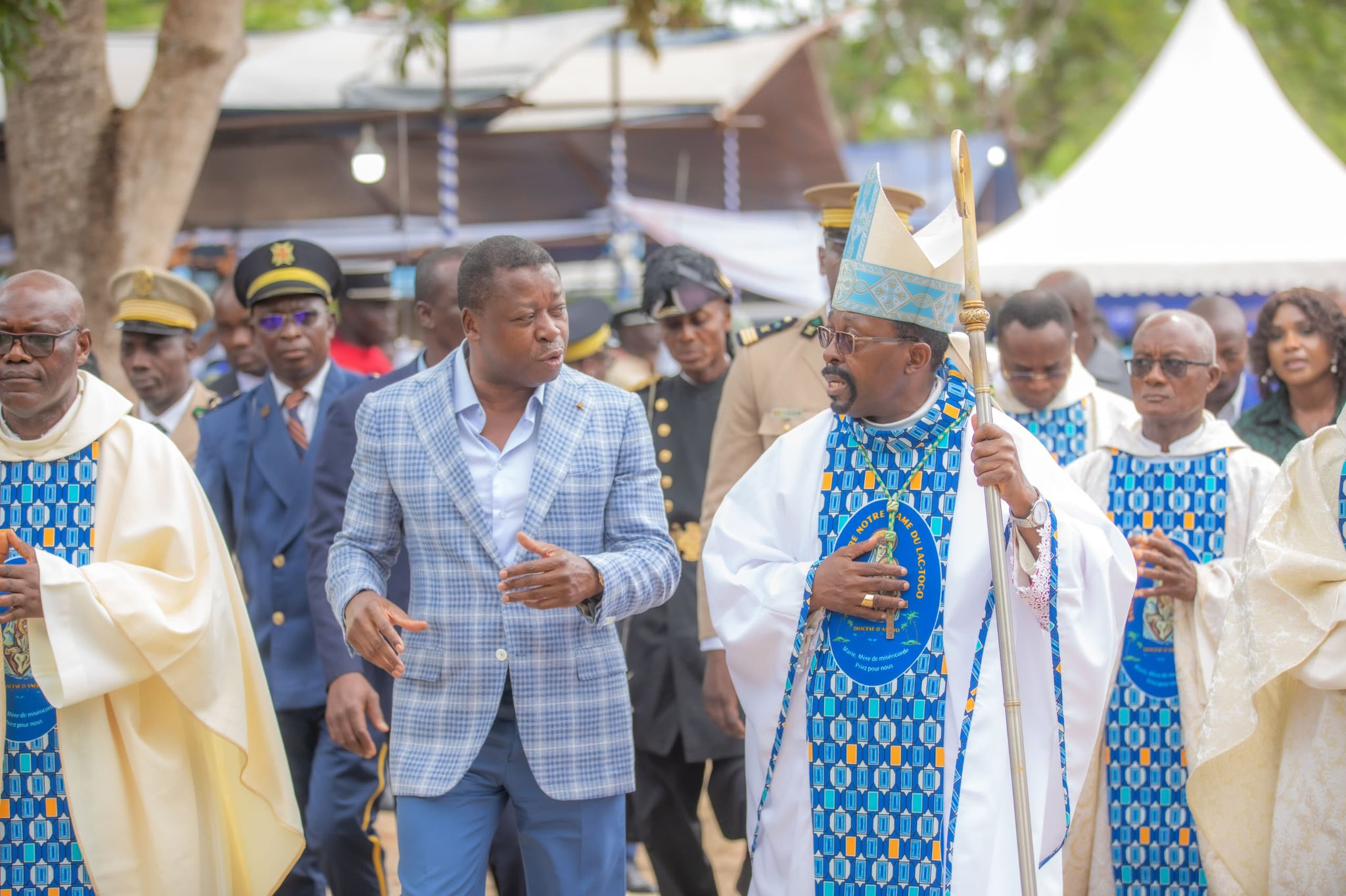 Le Président honore le Jubilé d'Or du sanctuaire Notre-Dame du Lac Togo, appelant à la paix et à l'unité nationale