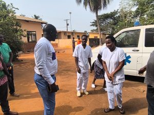 Le Professeur Tchin Darre en visite sur les chantiers de l'USP de Lovè et du centre de santé de Badougbé. #Togo #santé #TchinDarre
