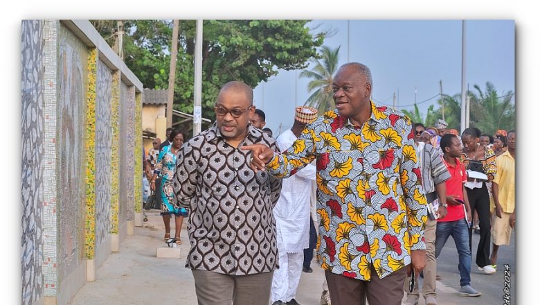 Une œuvre d'art public exceptionnelle rend hommage aux "Nana Benz" à Aného, célébrant leur héritage et transformant la ville