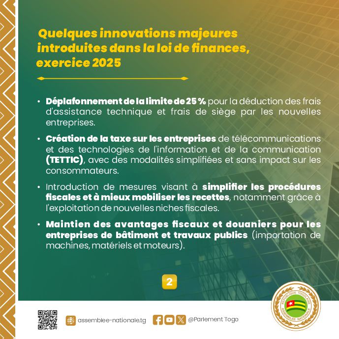 Loi de finances 2025 : le Togo mise sur les réformes sociales - Journal ...