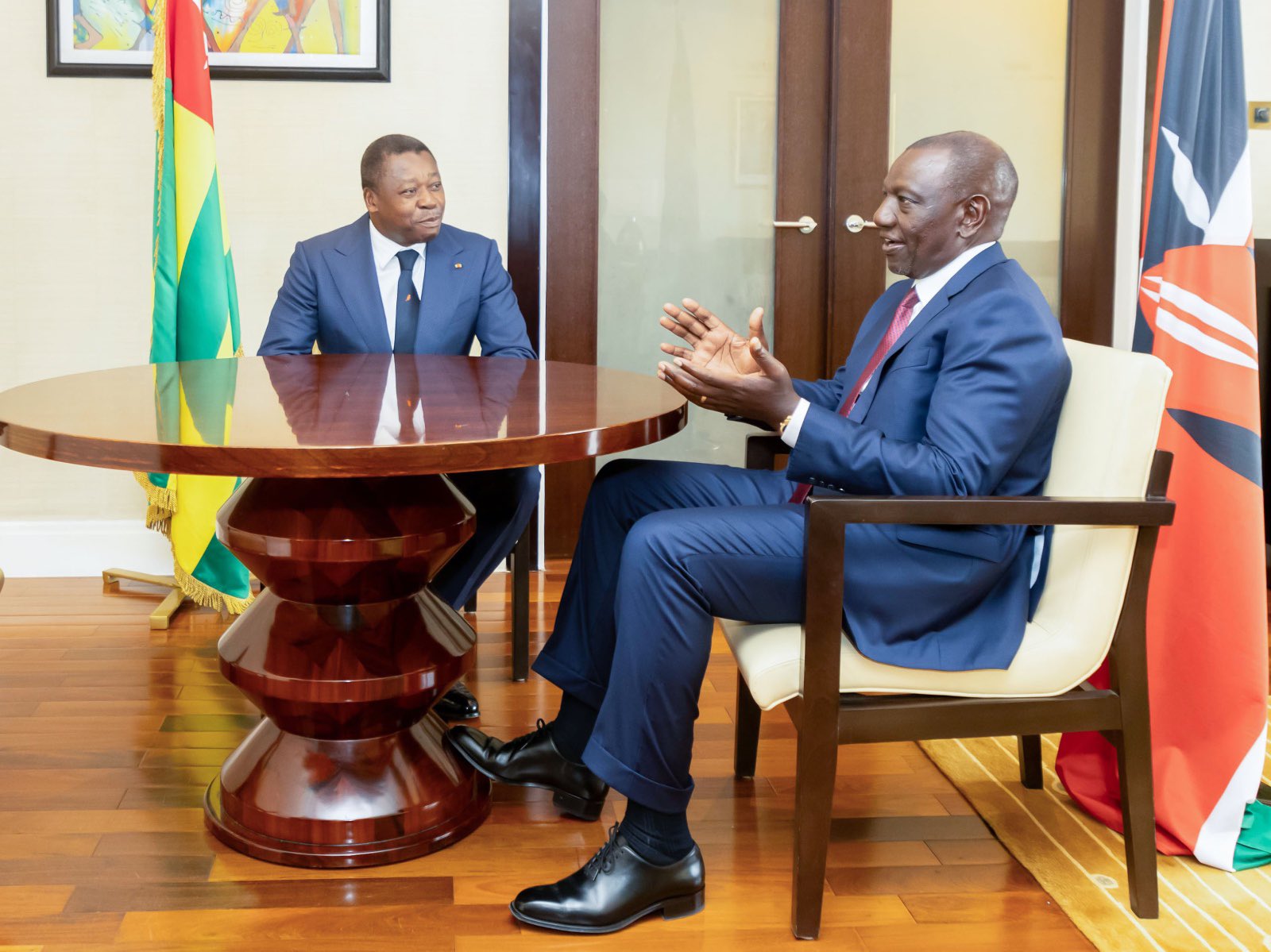 Togo- Kenya : Faure Gnassingbé et William Ruto en discussions à Accra