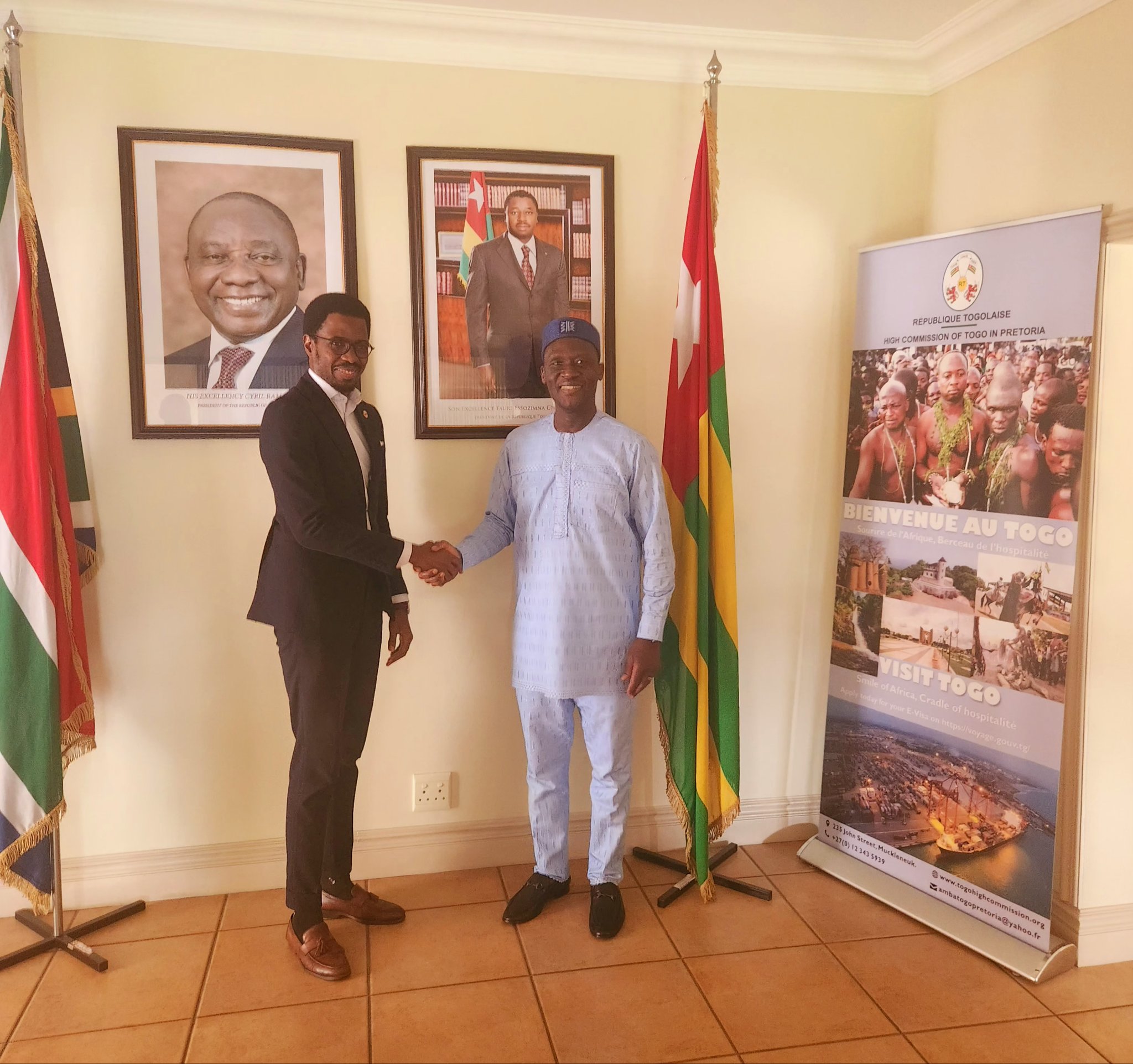 Le Haut-Commissaire du Togo à Pretoria et le nouveau représentant d'ASKY Airlines s'associent pour renforcer la présence de la compagnie