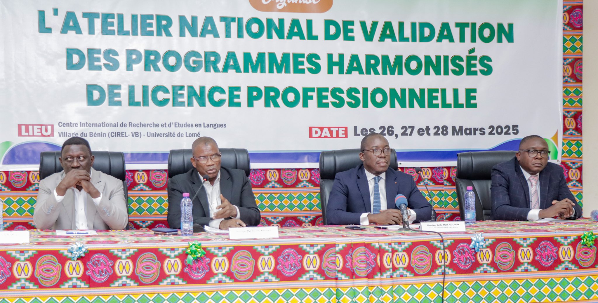 L'Atelier National de Validation des Programmes Harmonisés de Licence Professionnelle, a été lancé hier au Togo, pour révolutionner