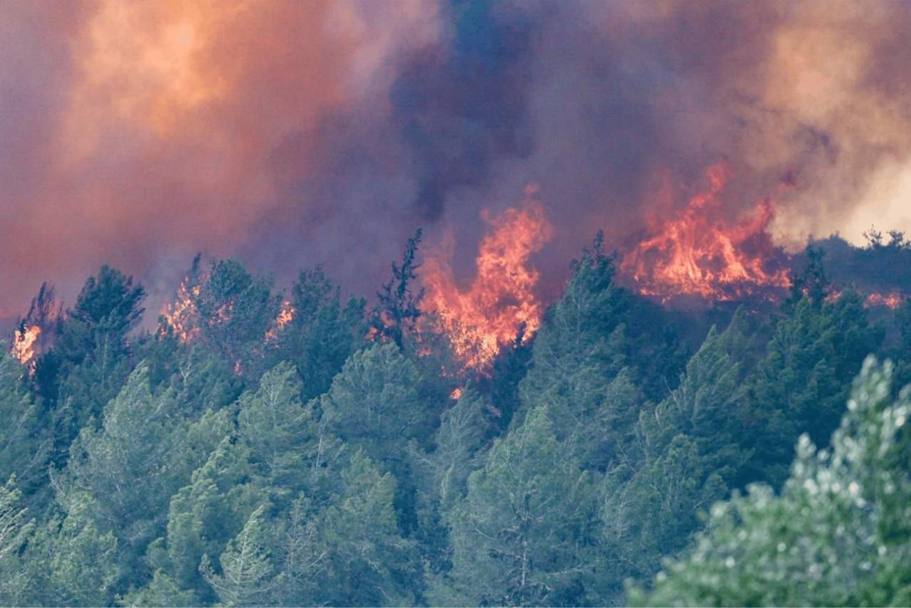 Jérusalem sous la menace des flammes