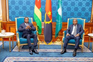Faure Gnassingbé, nouvellement désigné médiateur pour le conflit en RDC, s'est entretenu à Luanda avec le Président angolais João Lourenço 