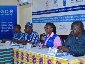 À Atakpamé, 250 chefs traditionnels togolais se sont réunis avec l'OIM pour renforcer la cohésion sociale, prévenir l'extrémisme violent 