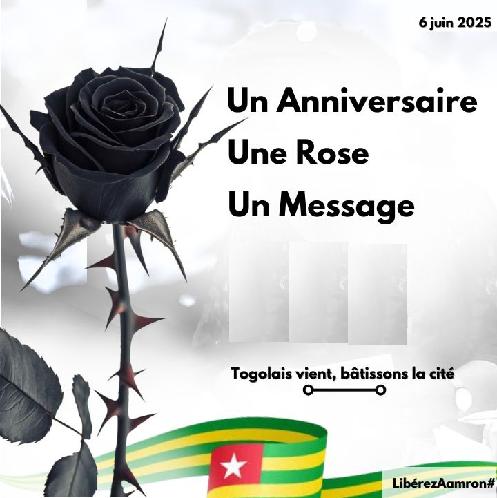 Togo : une rose noire pour un anniversaire explosif