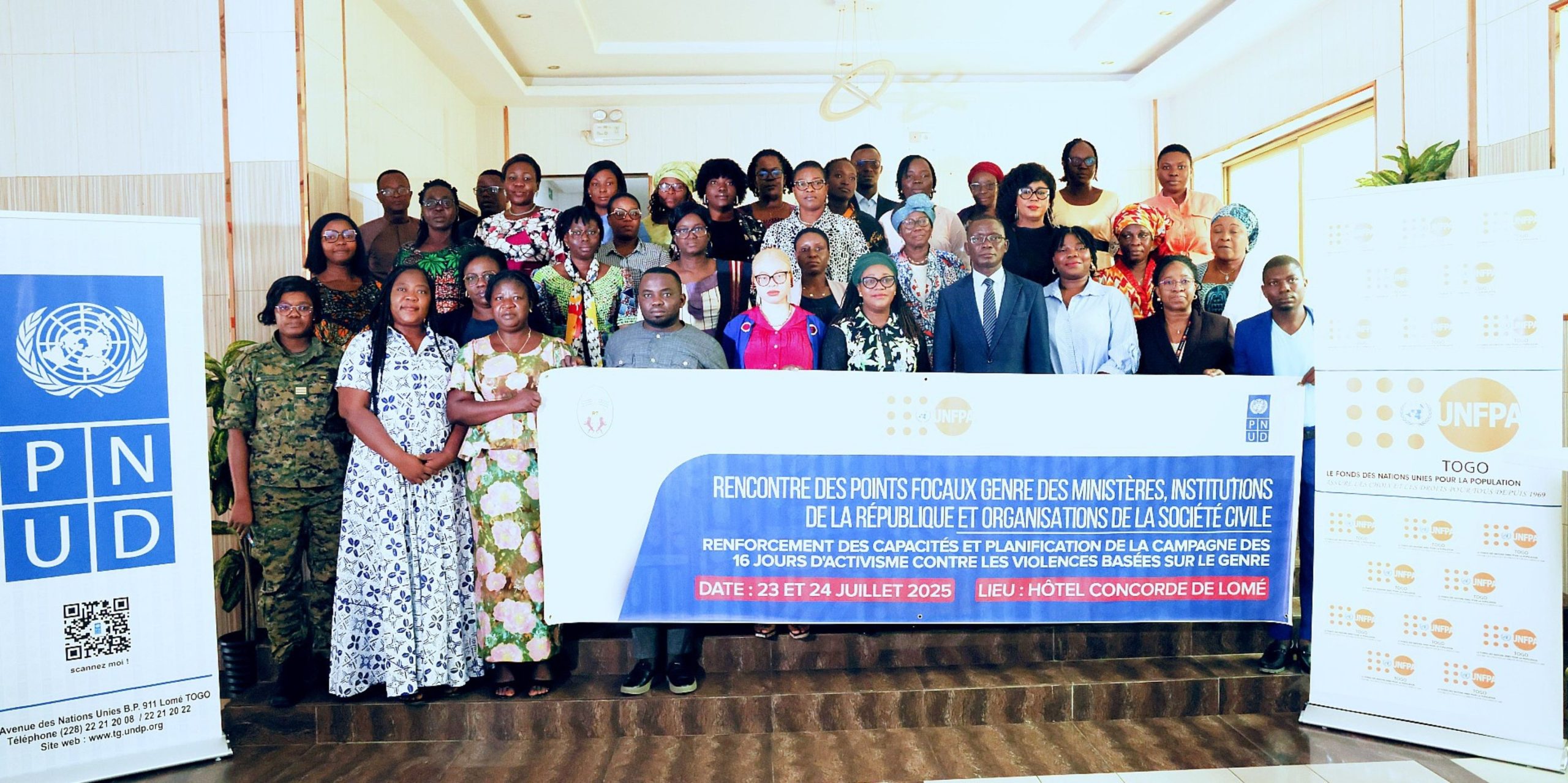 À Lomé, une rencontre entre ministères, OSC et partenaires internationaux intensifie la préparation des 16 Jours d’Activisme pour une égalité de genre durable et inclusive au Togo.