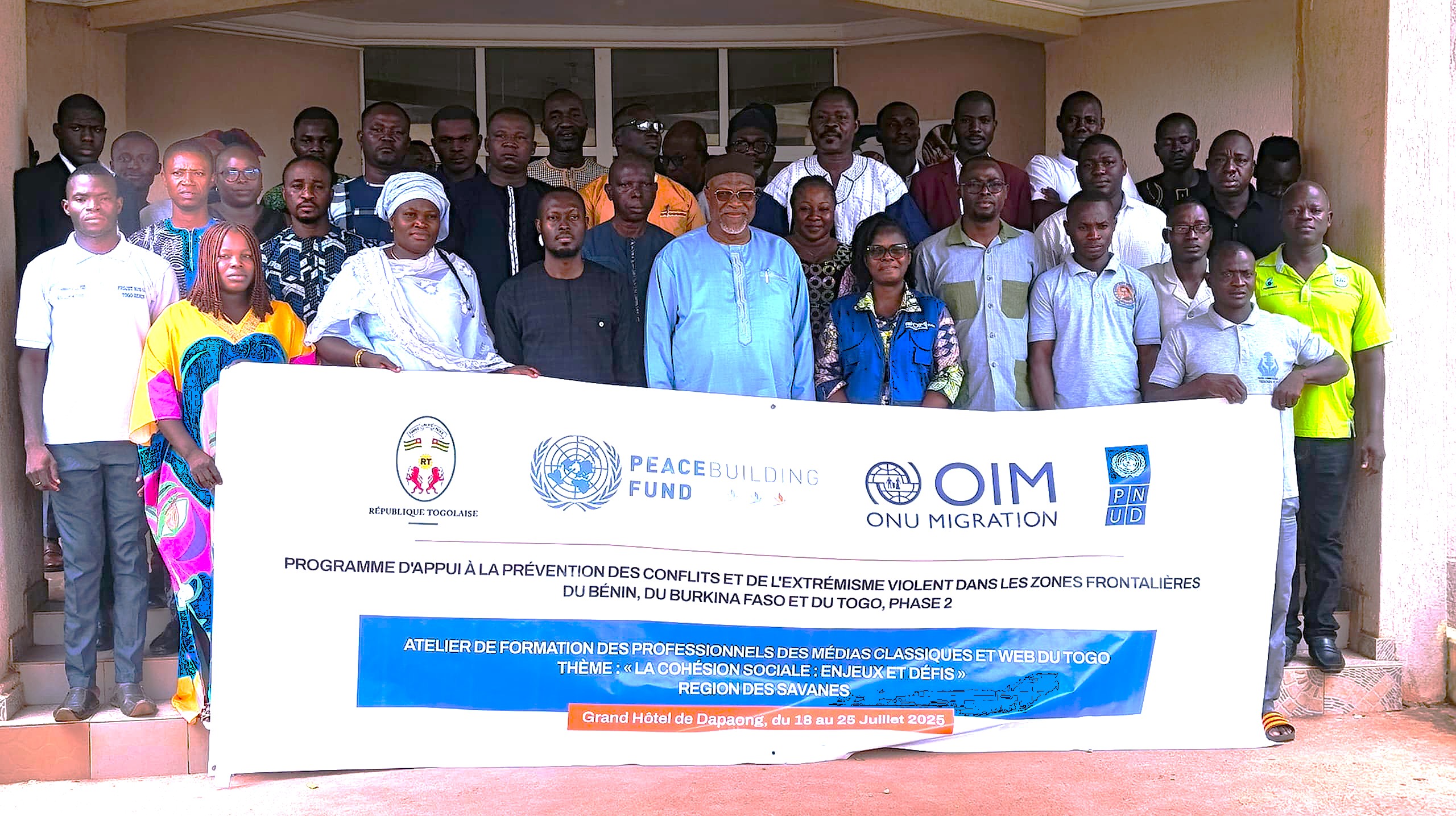 À Dapaong, 50 journalistes ont été formés pour renforcer la cohésion sociale, faisant du journalisme un levier puissant d’unité et de paix dans la région des Savanes.