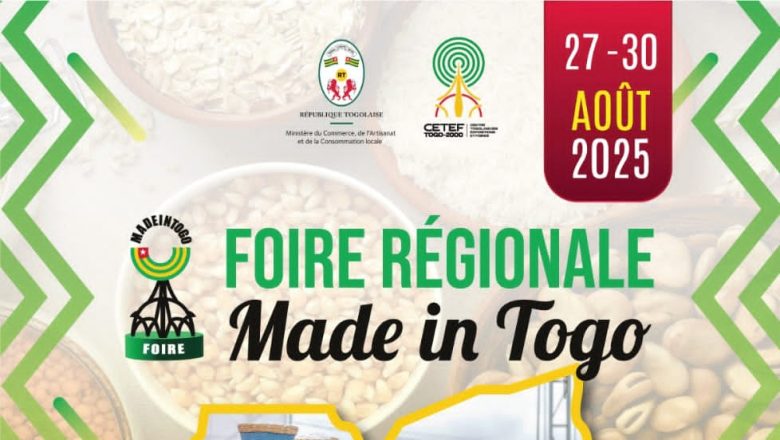 Du 27 au 30 août 2025, Vogan accueille la première Foire Made in Togo Régionale, un événement stratégique pour promouvoir les produits locaux, stimuler l’économie et célébrer les traditions du Vo