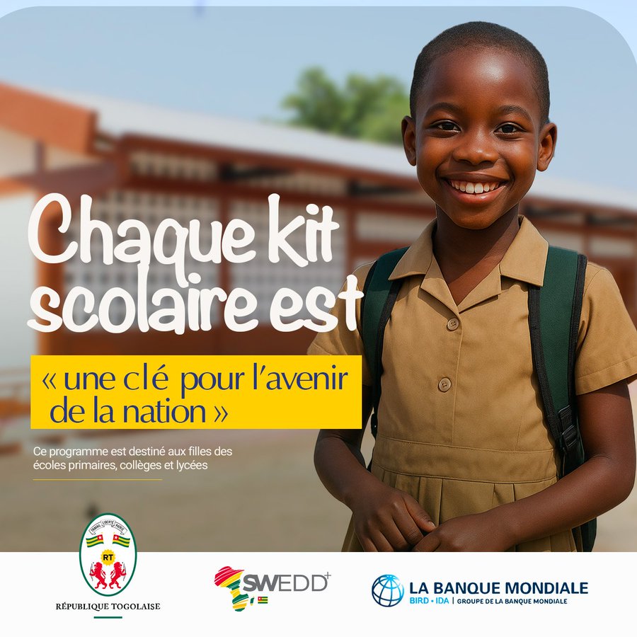 Togo : 100 000 kits scolaires à distribuer dans 64 cantons