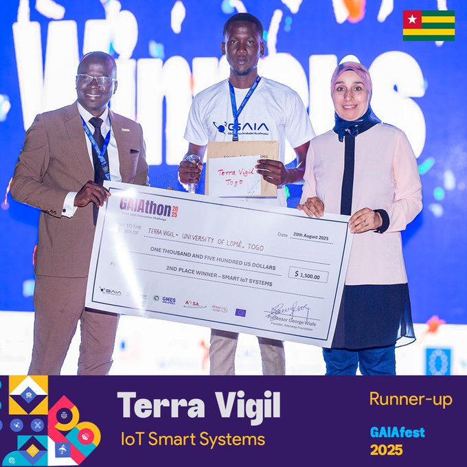 Togo : L’équipe TerraVigil_IOT triomphe à GAIAfest 2025