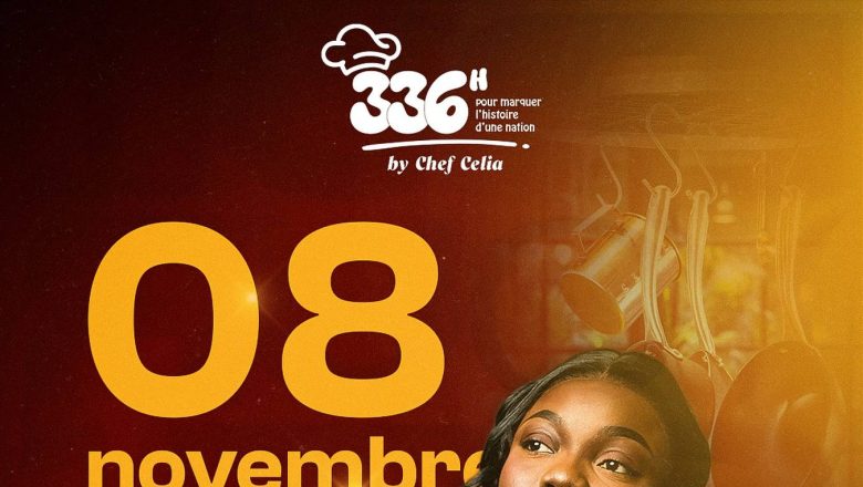 La cheffe Celia Awoussi lance son marathon culinaire au Togo ! Elle vise 336 heures de cuisine non-stop pour le Record Guinness, dépassant le précédent exploit.