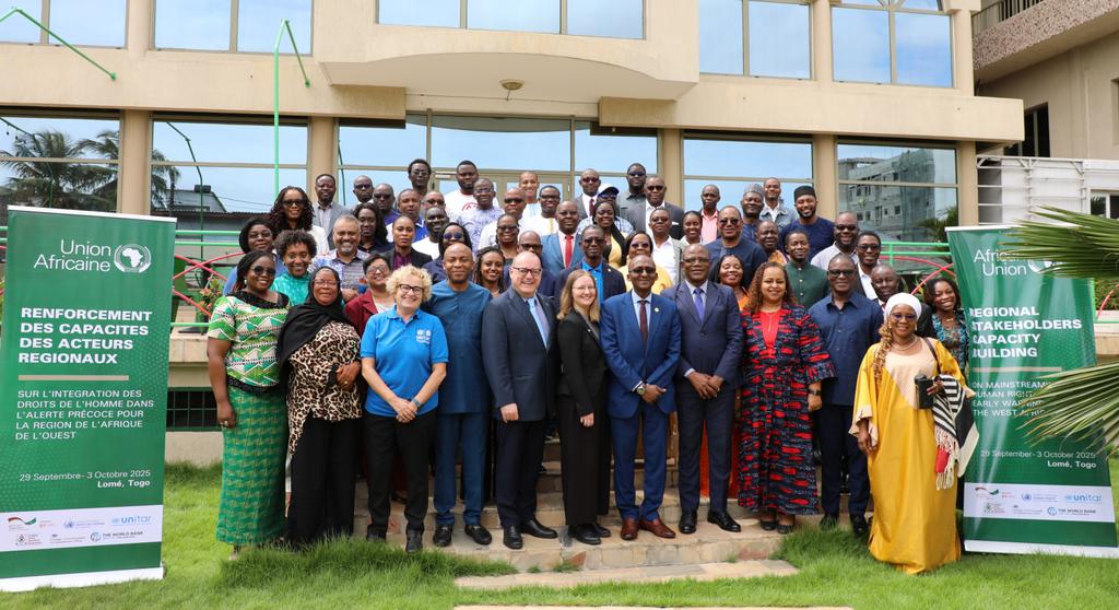 À Lomé, l’Union africaine et ses partenaires ont formé des acteurs régionaux à l’intégration des droits humains dans l’alerte précoce. Une initiative clé pour renforcer la prévention des conflits et consolider la paix en Afrique de l’Ouest.