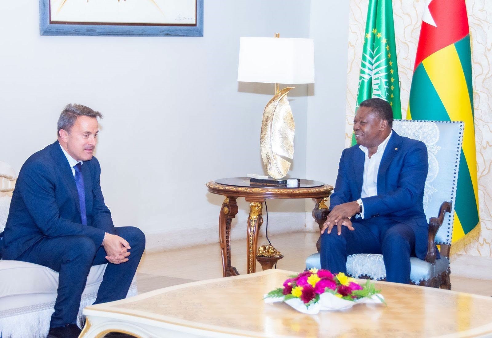 Coopération Togo–Luxembourg : Faure Gnassingbé reçoit Xavier Bettel